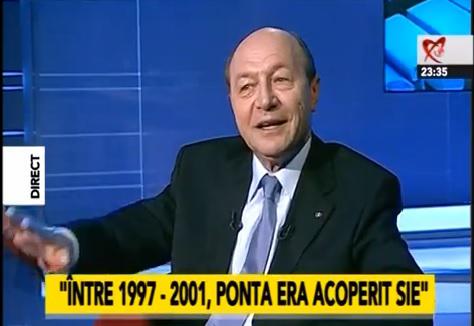 Traian Basescu, la Realitatea TV, Foto: Captura Realitatea TV