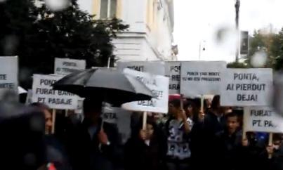 Ponta, huiduit la Arad, Foto: Captura YouTube