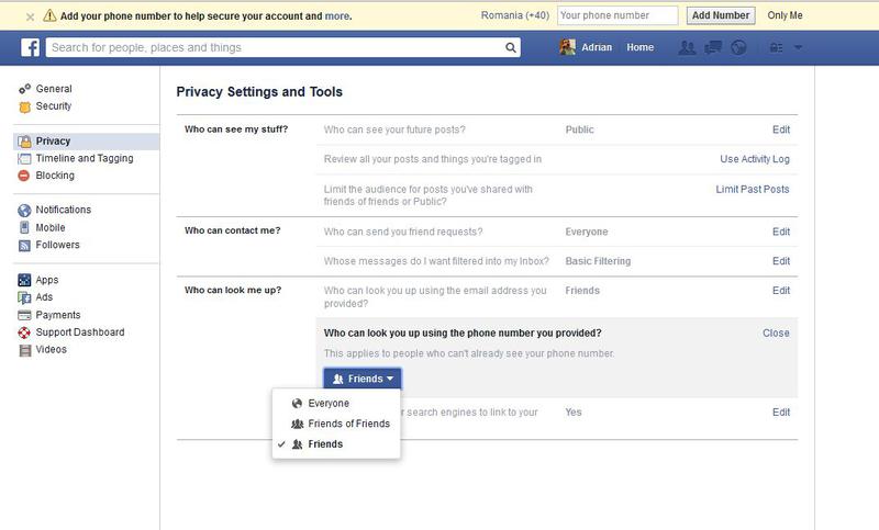 Vulnerabilitate Facebook in setarile de confidentialitate, Foto: Hotnews