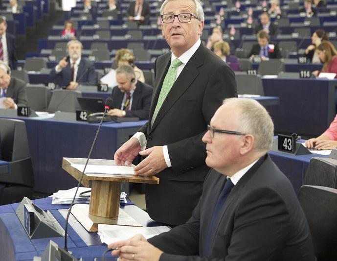 Juncker si secundul sau, Timmermans, Foto: Comisia Europeana