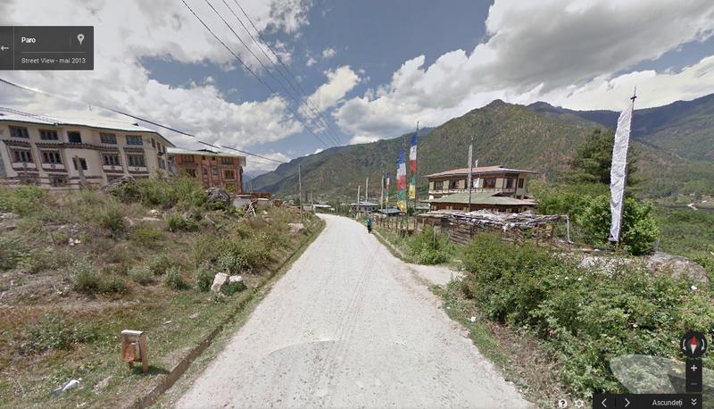 Un drum din Bhutan, Foto: Google Street View