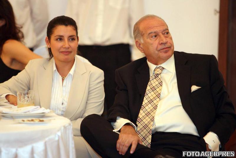 Camelia Voiculescu si tatal sau, Dan Voiculescu, Foto: Agerpres