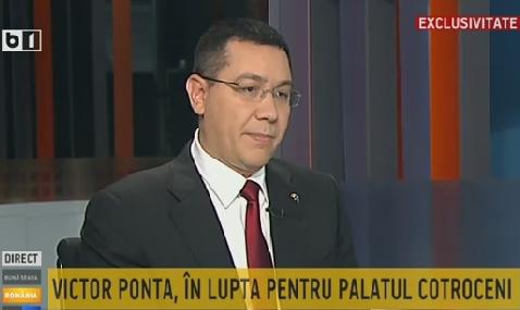 Victor Ponta la B1 TV, Foto: Captura B1TV