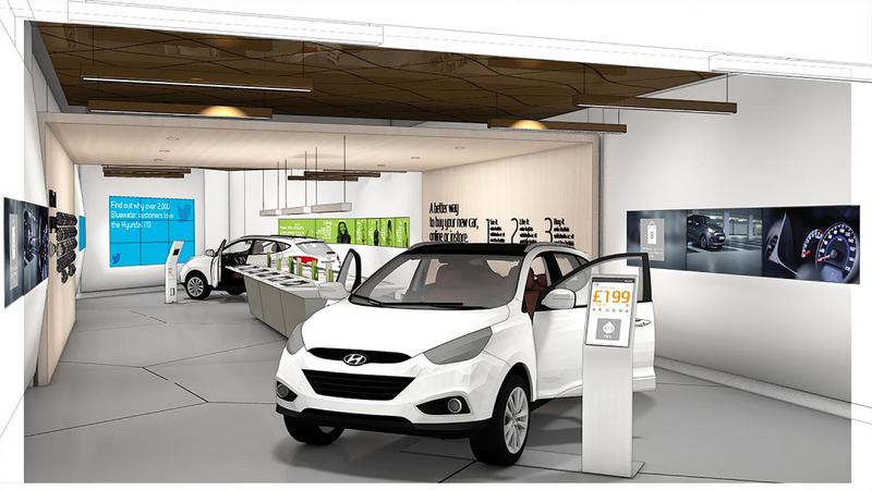 Showroom digital intr-un mall din Marea Britanie, Foto: Hyundai Motor Co