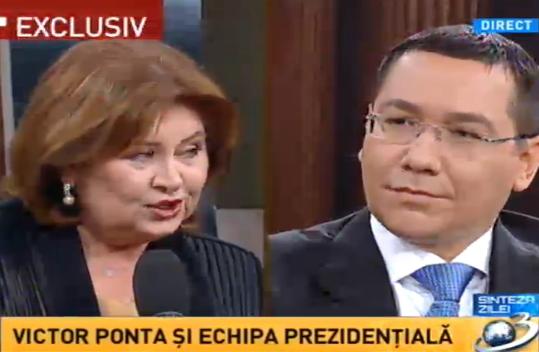 Florina Cercel si Victor Ponta, Foto: Captura Antena 3