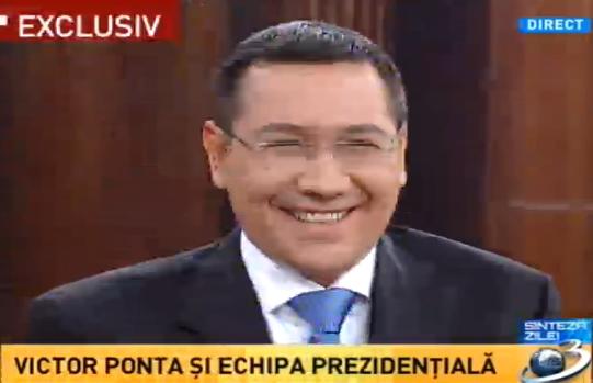 Victor Ponta la Antena 3, Foto: Captura Antena 3