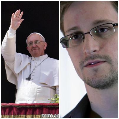 Papa Francisc/ Edward Snowden, Foto: Colaj / Sursa foto: Agerpres