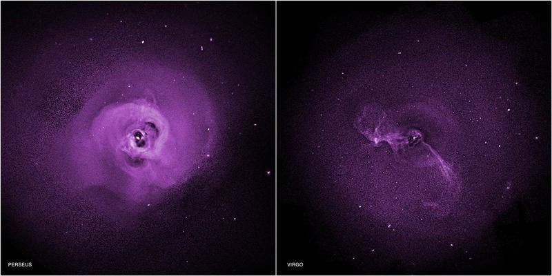 Observatiile facute de Chandra asupra oiurilor de galaxii Perseus si Virgo, Foto: NASA/CXC/Stanford/I. Zhuravleva et al