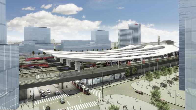 Panorama Wien Hauptbahnhof, Foto: hauptbahnhof-wien.at