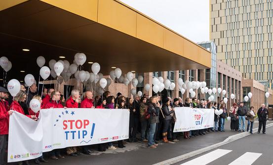 Manifestatie anti-TTIP la Luxemburg, Foto: Flickr