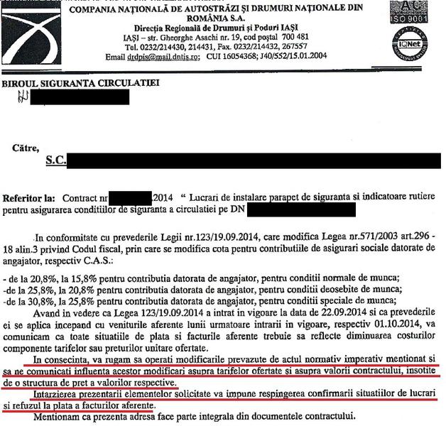 Adresa CNADNR (click pentru a deschide), Foto: Hotnews