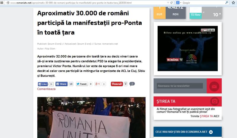 Captura stire romaniatv.net, Foto: Captura RTV.net