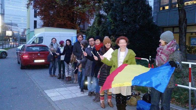 Romanii din Munchen, la coada pentru a putea vota, Foto: Mircea Daian / Facebook