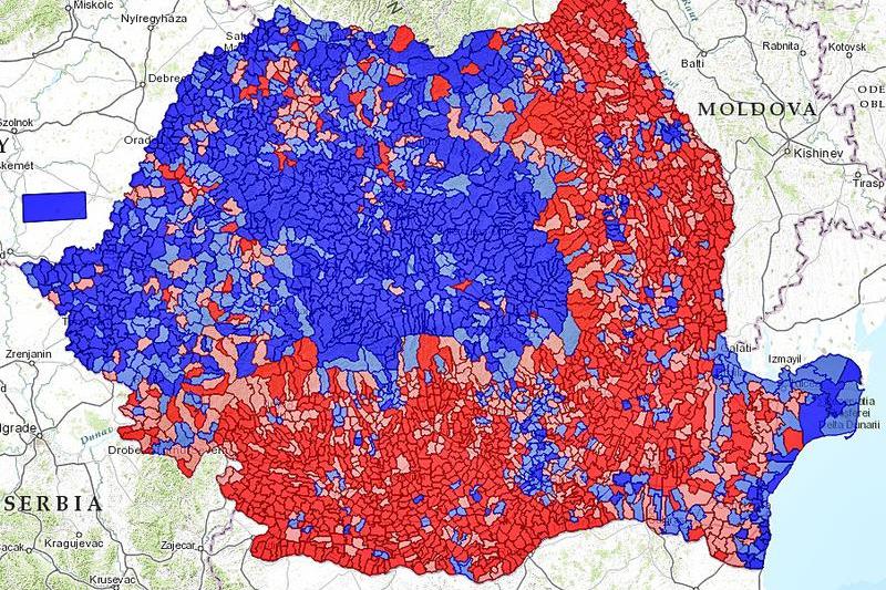 Rezultate finale pe localitati - prezidentiale 2014, Foto: Hotnews