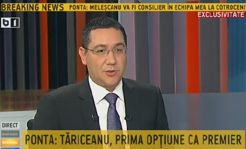 Victor Ponta, Foto: captura B1 TV