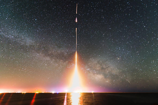 Lansarea ultimei rachete suborbitale de sondaj CIBER, Foto: T. Arai/University of Tokyo