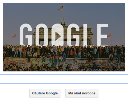 Google, la 25 de ani de la caderea Zidului Berlinului, Foto: captura Google