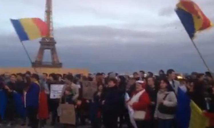 Protest la Paris, Foto: Captura Youtube.com