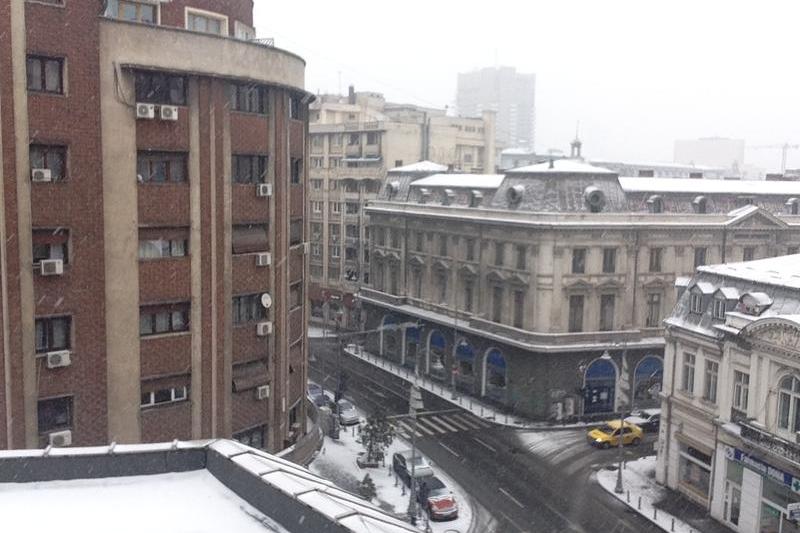 Ninsoare in Bucuresti, de 1 Decembrie, Foto: Hotnews