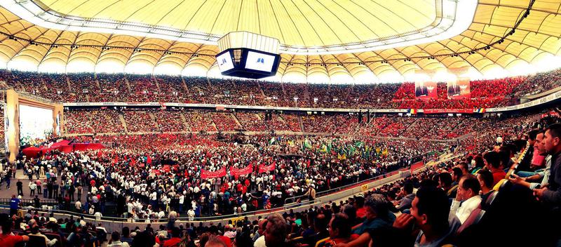 Imagine de la lansarea candidaturii lui Victor Ponta pe Arena Nationala, Foto: Facebook/ Victor Ponta