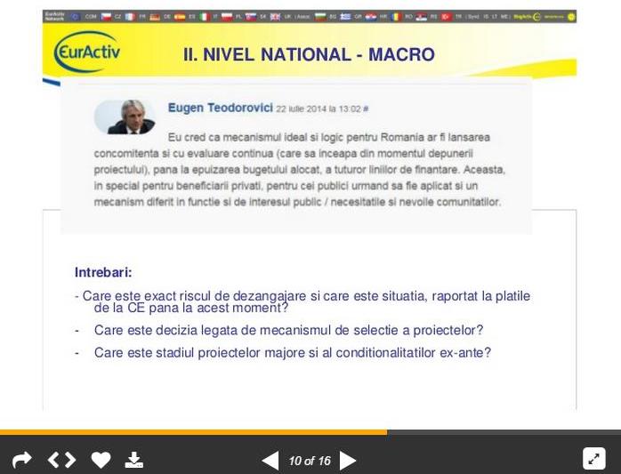 Captura slide EurActiv, Foto: Hotnews