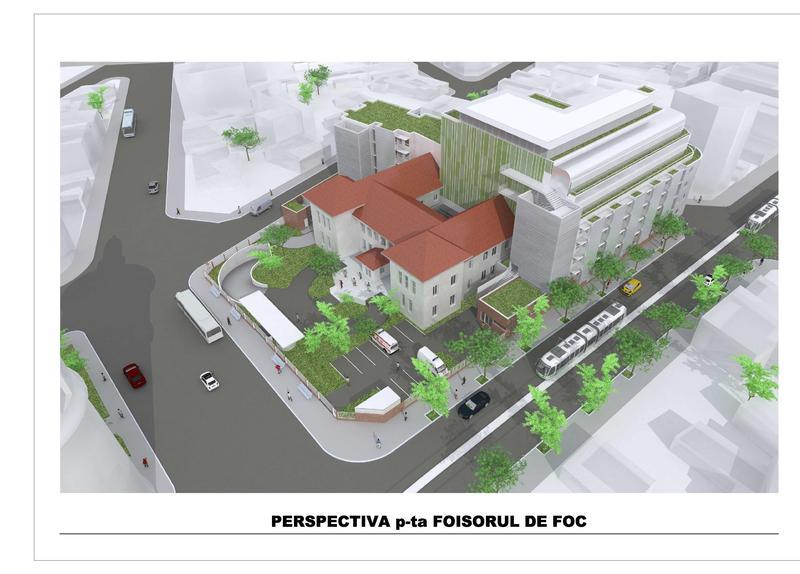 Simulare cum va arata spitalul Foisor dupa extindere, Foto: Hotnews