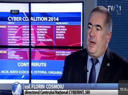 Florin Cosmoiu, directorul CYBERINT, SRI, Foto: Captura TVR1