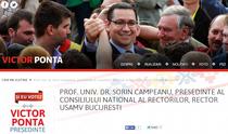 Sorin Campeanu l-a sustinut public pe Victor Ponta la presedintie