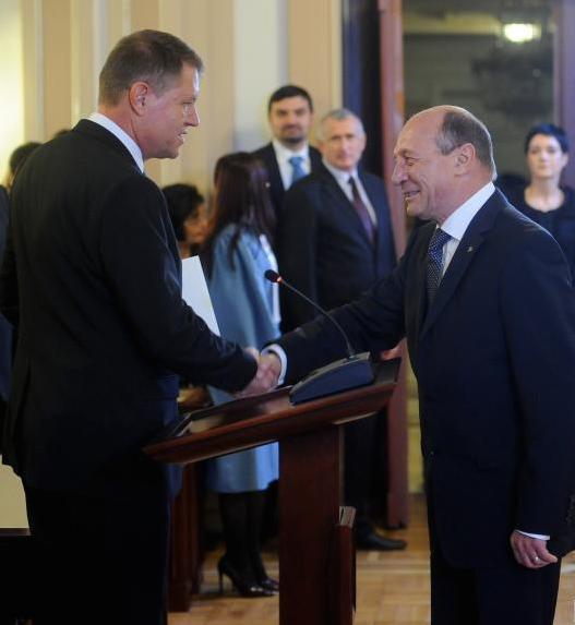 Klaus Iohannis si Traian Basescu, Foto: Agerpres