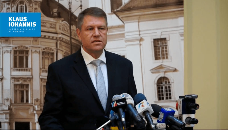 Klaus Iohannis, ultima conferinta de presa in calitate de primar al Sibiului, Foto: Captura video Facebook