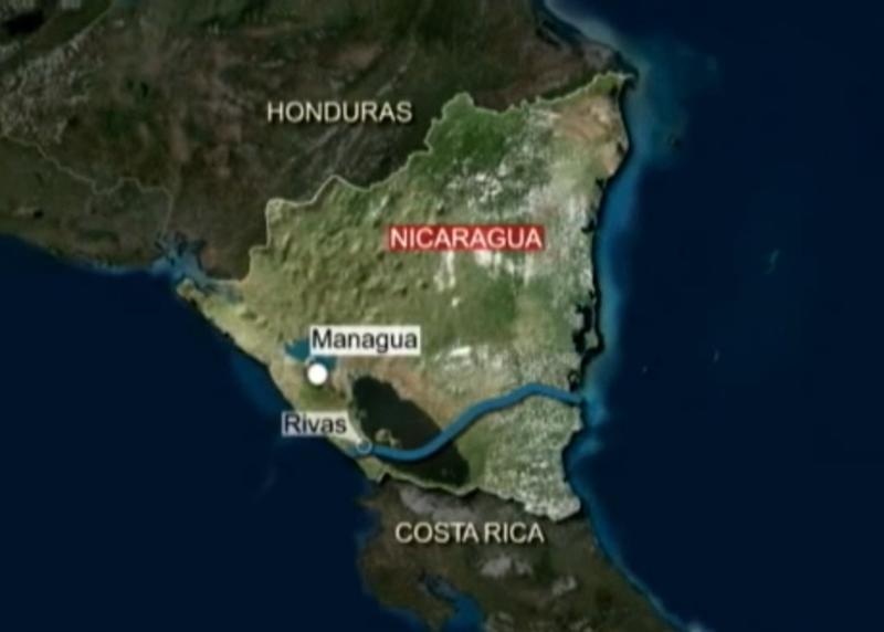 Ruta canalului Nicaragua, Foto: Captura YouTube