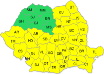 Cod galben de ninsori si vant