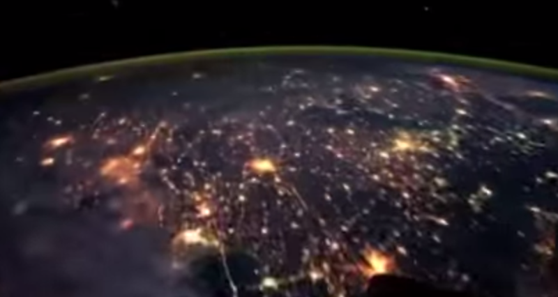 Pamantul vazut de pe SSI, Foto: Captura YouTube