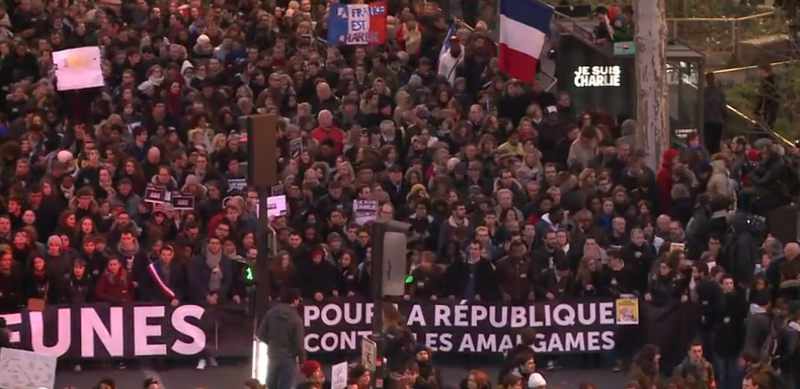 Mobilizare impresionanta in Franta, Foto: Captura YouTube