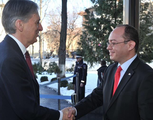 Philip Hammond si Bogdan Aurescu, Foto: MAE