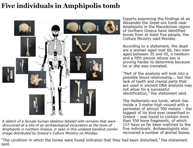 Noi descoperiri la Amphipolis, Foto: Captura din ziarul Kathimerini