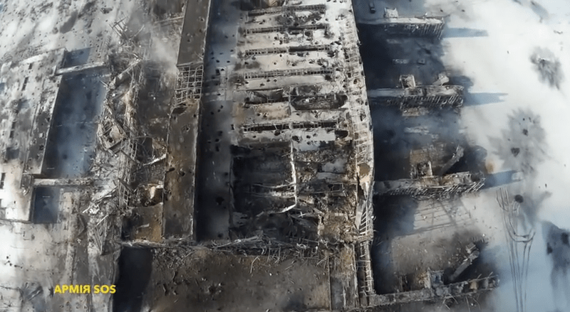 Ramasitele aeroportului din Donetsk, Foto: Captura Youtube.com