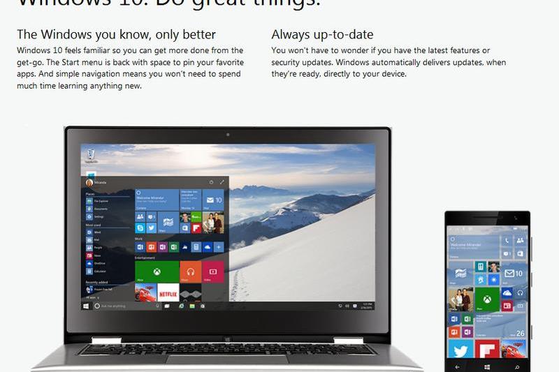 Microsoft Windows 10, Foto: Microsoft