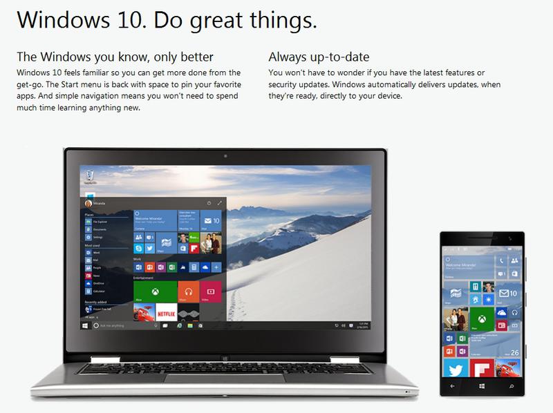 Microsoft Windows 10, Foto: Microsoft