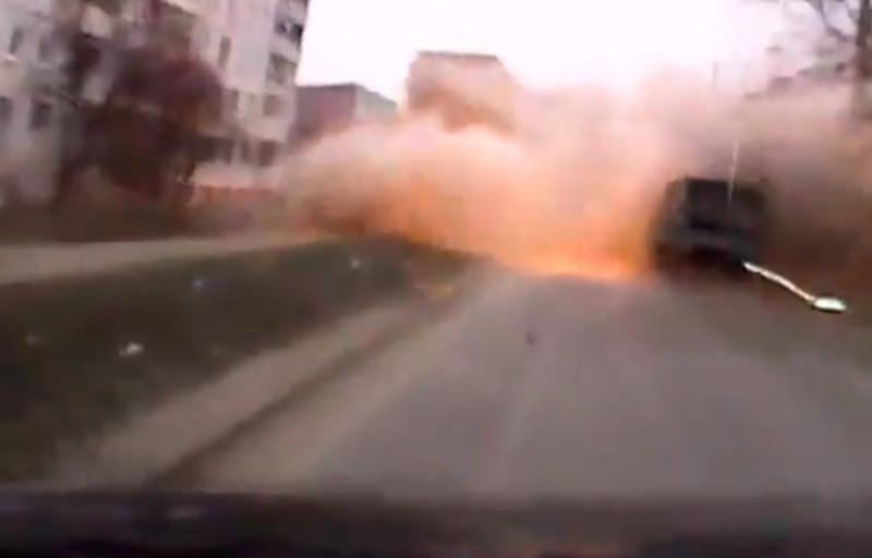 Momentul impactului unei rachete, Foto: Captura YouTube