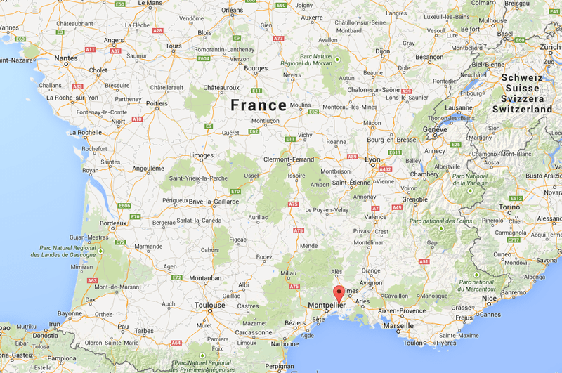 Localizarea orasului Lunel, Foto: Google Maps
