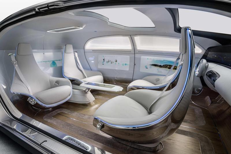 Interiorul conceptului Mercedes F 015, Foto: Mercedes