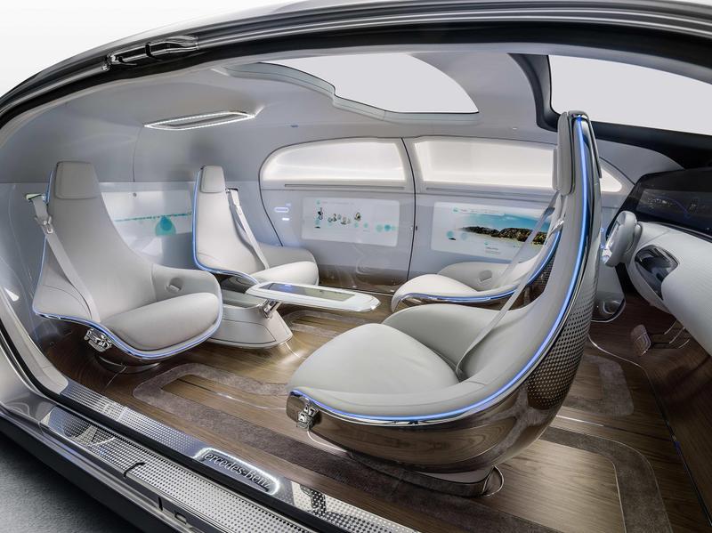 Interiorul conceptului Mercedes F 015, Foto: Mercedes
