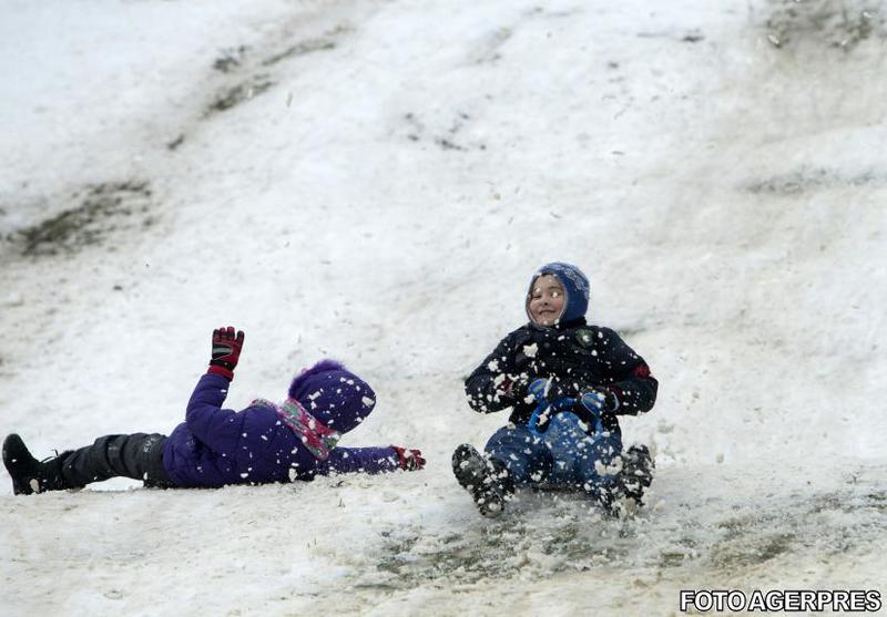 Copii la sanius in vacanta de iarna, Foto: Agerpres
