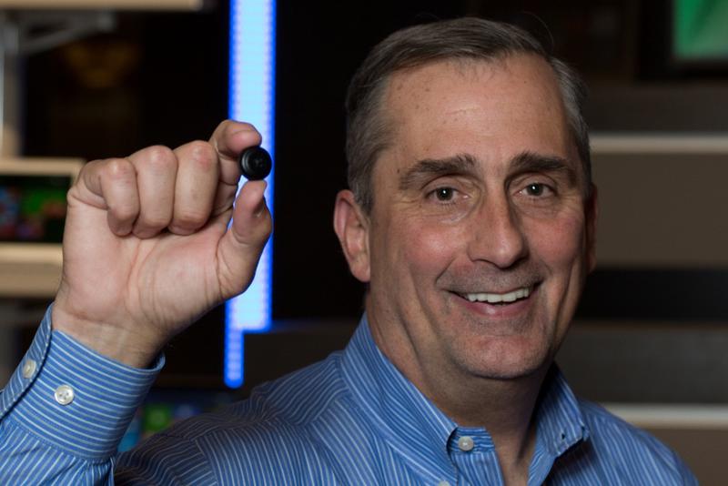 Brian Krzanich prezinta Intel Curie, Foto: Intel
