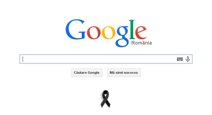 Google, "in doliu" dupa atentatele de la Charlie Hebdo, Foto: captura Google