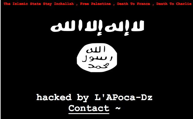 Hackerii au spart doua site-uri din Franta, Foto: captura ecran