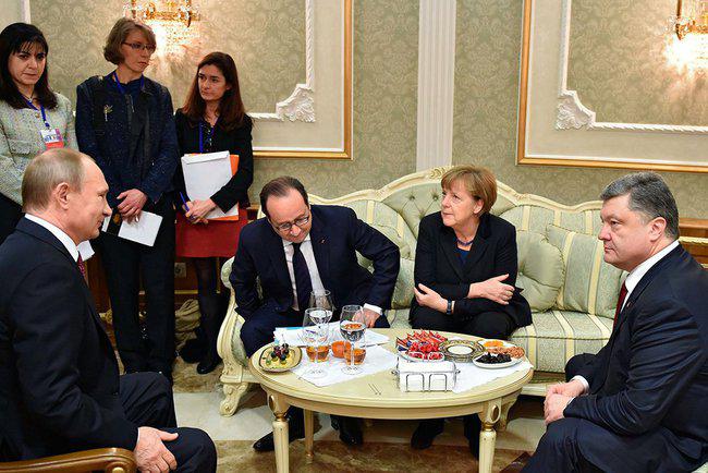 Putin, Porosenko, Merkel si Hollande la Minsk, Foto: kremlin.ru