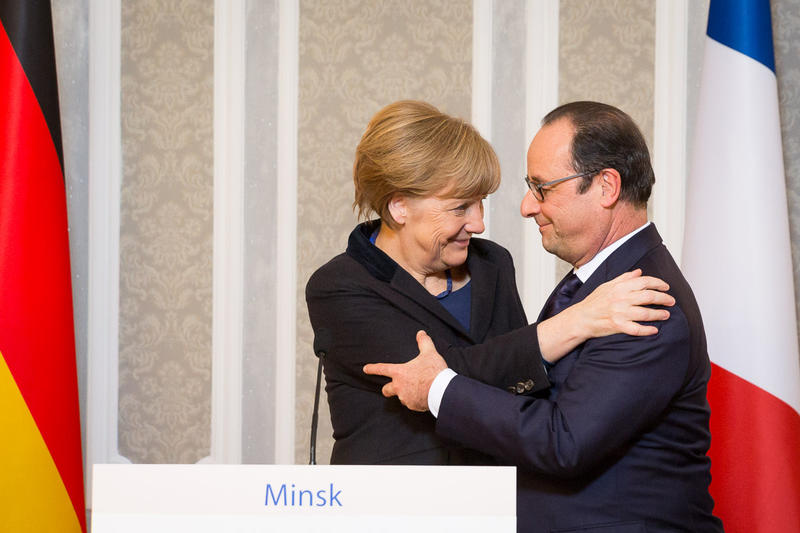 Angela Merkel si Francois Hollande la Minsk, Foto: Guvernul Germaniei