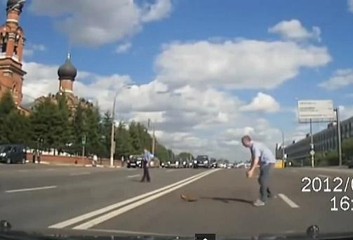 Pe soselele din Rusia, Foto: Captura YouTube